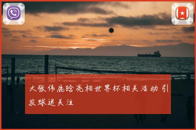 大张伟鹿晗亮相世界杯相关活动 引发球迷关注